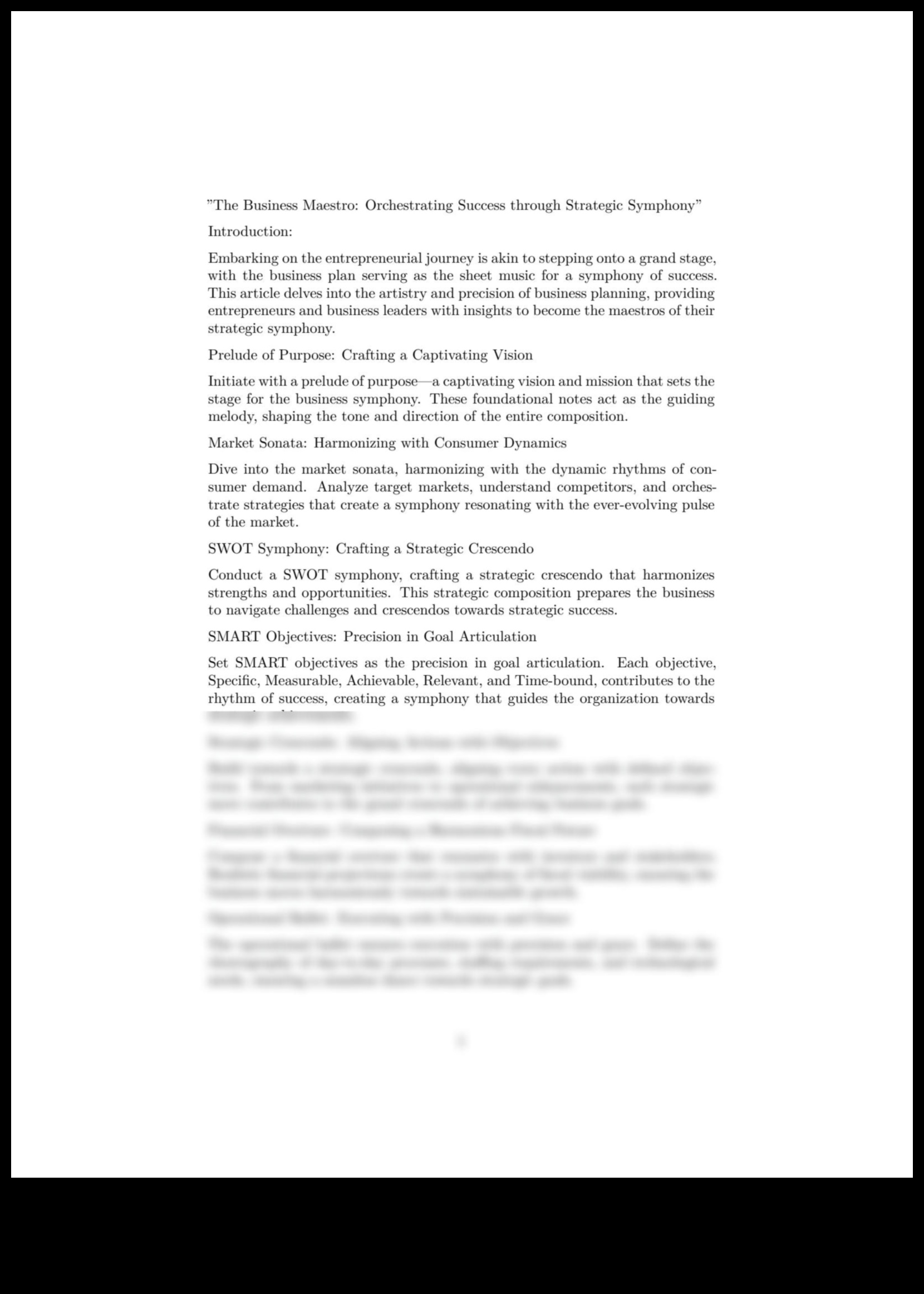 Simfonia de afaceri Cum să orchestrați succesul prin strategie 3 Simfonia de afaceri: Orchestrarea succesului prin strategie