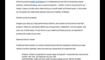 Mâncare pentru excelență: Rolul consilierii experte în nutriție